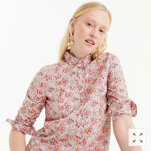 J. Crew popover shirt in Liberty swirling petals